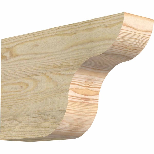 Ekena Millwork Carmel Rough Sawn Rafter Tail, Douglas Fir, 4"W x 10"H x 16"L RFT04X10X16CAR00RDF - main